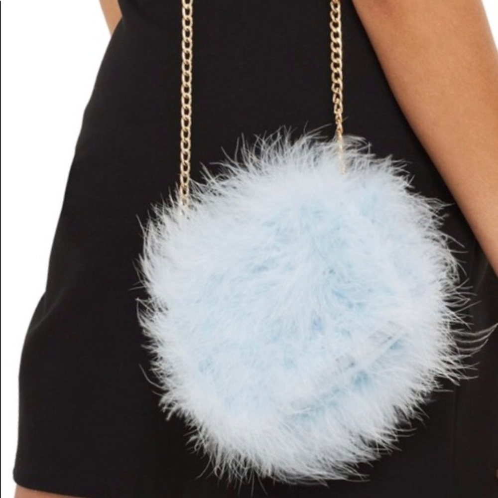 Topshop Feather purse